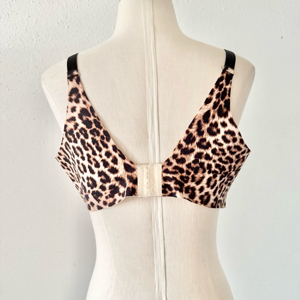 SOMA Vanishing 360 Perfect Coverage Underwire Bra Leopard Print Women's sz 38DD - Picture 4 of 5